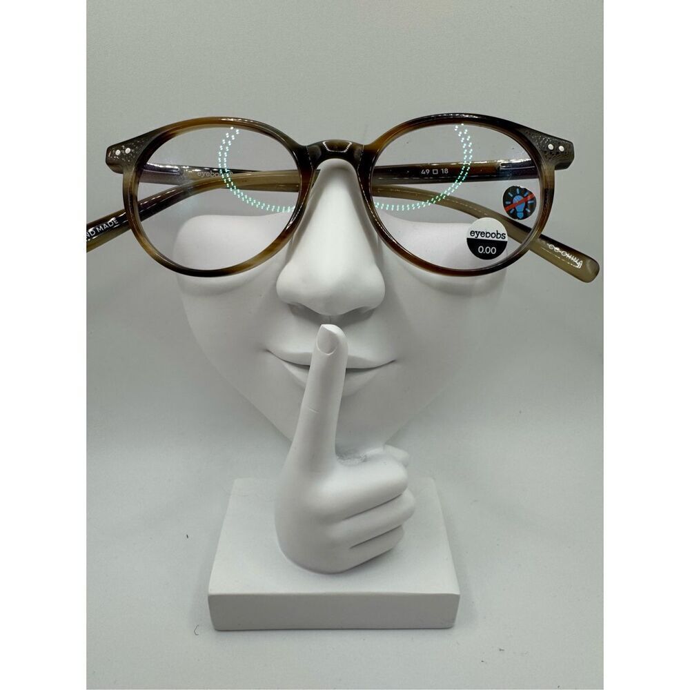 eyebobs Case Closed eyeglass frames multi brown stripes ombré new with small def